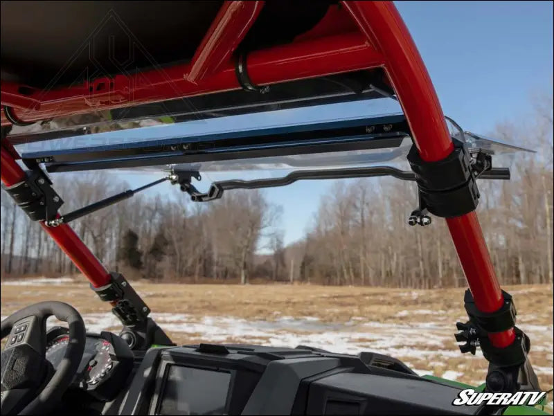 SuperATV Polaris RZR PRO R Scratch-Resistant Flip Windshield