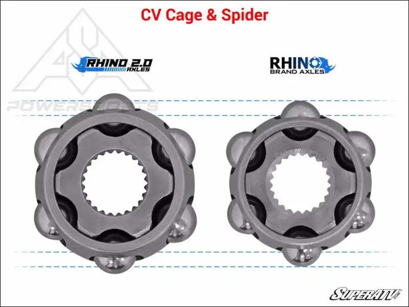 SuperATV Polaris RZR S 1000 Heavy-Duty Axle - Rhino 2.0 - Axles