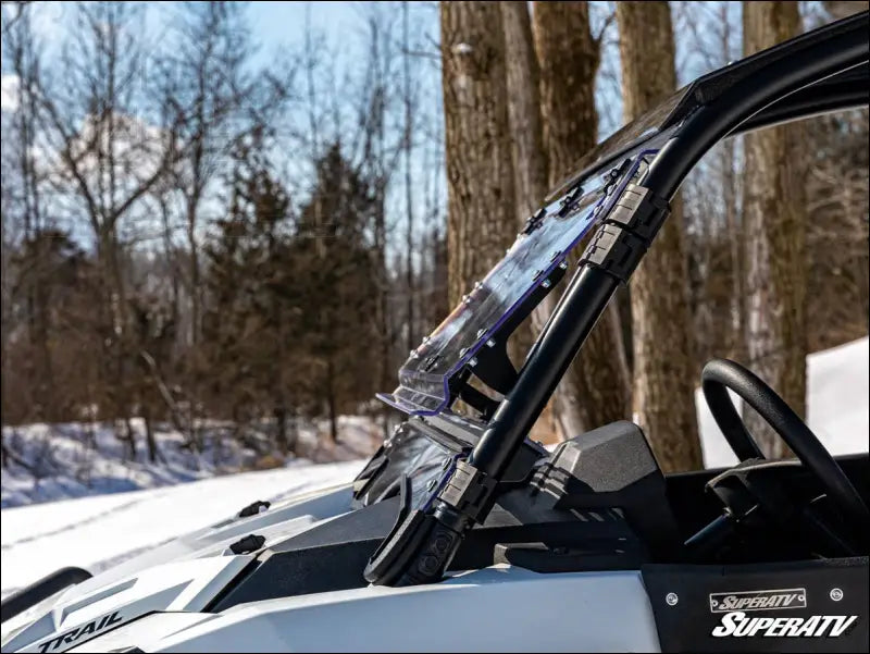 SuperATV Polaris RZR Trail 900 Scratch Resistant Flip Windshield