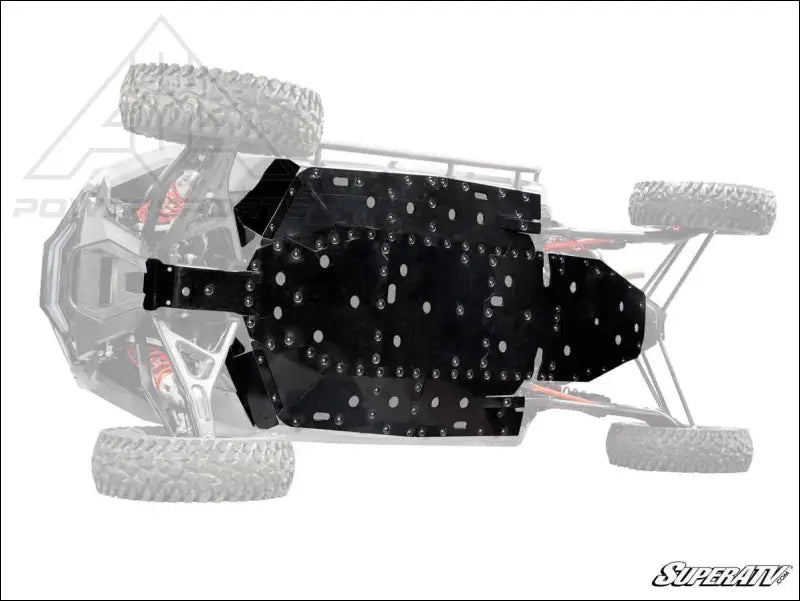 SuperATV Polaris RZR Turbo R 4 Full Skid Plate - Plates
