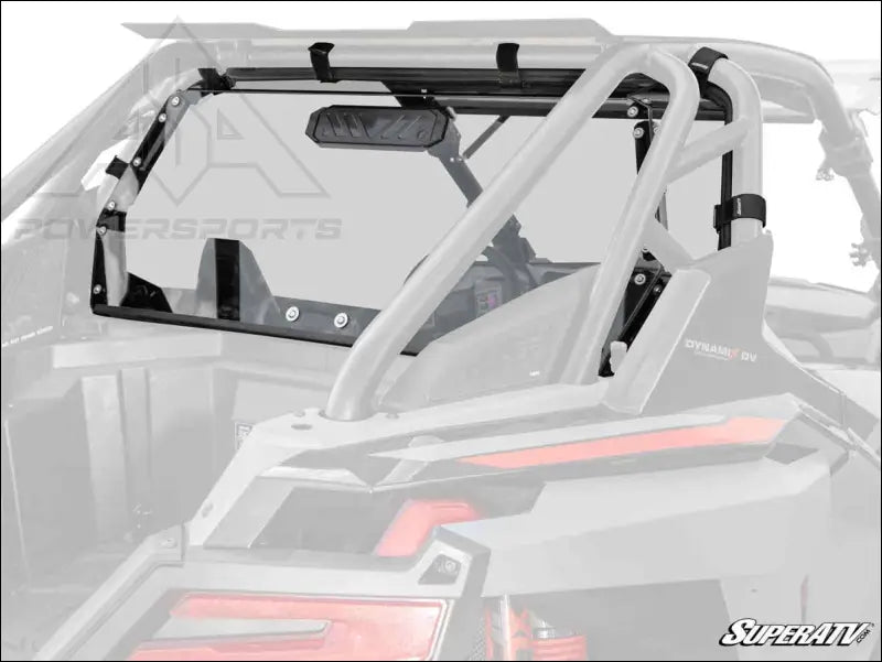 SuperATV Polaris RZR Turbo R Rear Vented Windshield