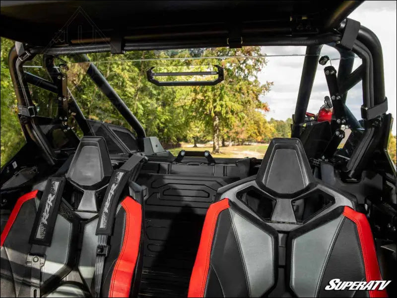 SuperATV Polaris RZR Turbo R Rear Vented Windshield
