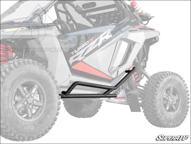 SuperATV Polaris RZR Turbo R Rock Slider Nerf Bars