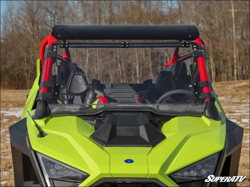 SuperATV Polaris RZR Turbo R Scratch Resistant Flip Windshield
