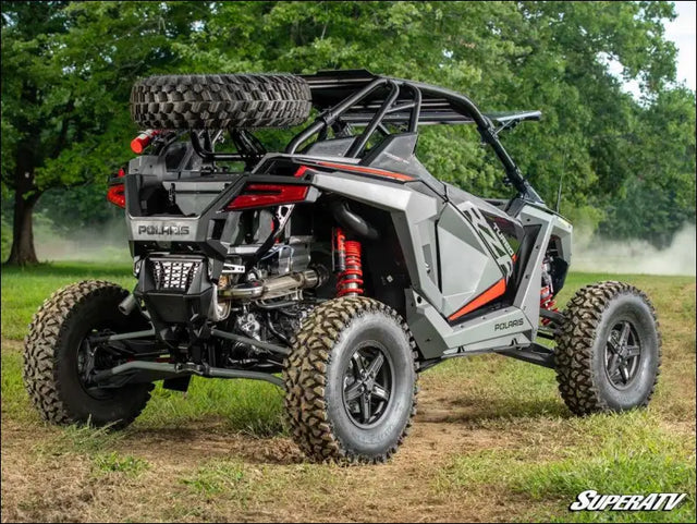 SuperATV Polaris RZR Turbo R Spare Tire Carrier - Bumpers
