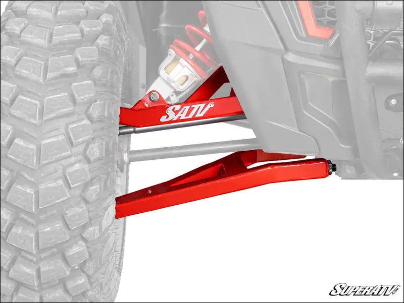 SuperATV Polaris RZR XP 1000 1.5’’ Forward Offset Sidewinder A-Arms - Keller Performance / Red