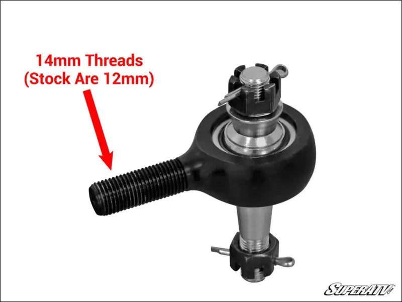 SuperATV Polaris RZR XP Turbo S Heavy Duty Tie Rod Kit - Rods