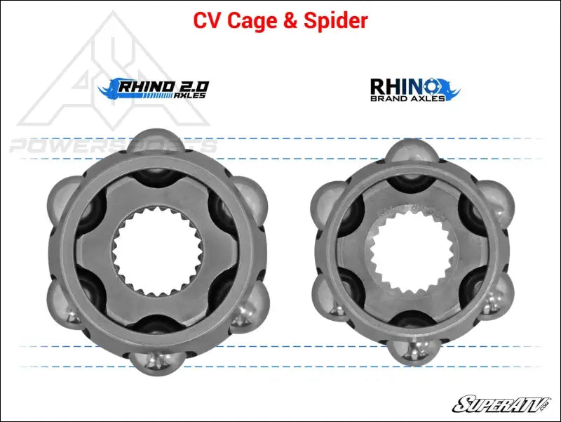 SuperATV Rhino 2.0 Can-Am Maverick Heavy Duty Axles