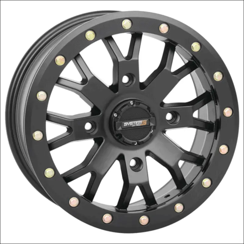 System 3 SB-4 Beadlock Wheel Black - 15x7 / 4 + 3 / 4x156 - Wheels