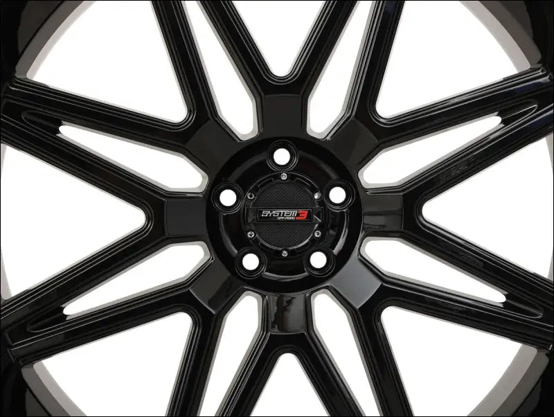 System 3 ST-7 Wheel - Gloss Black - 24x9 / 4x156 / 5 + 4 - Wheels
