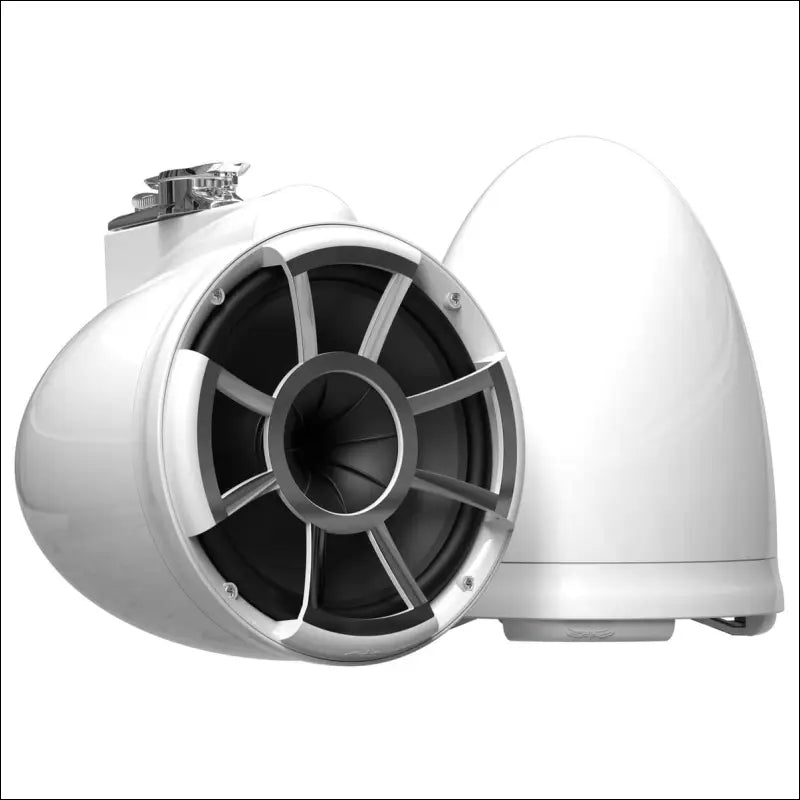 Wet Sounds Revolution Series 10’’ White Tower Speakers - Swivel Clamp Base Mount - Audio