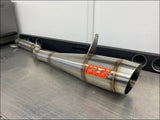 2012-2024 Gen 2 CanAm Outlander 650-800-850-1000cc Megaphone Slip On - Raw stainless body with coated logo / None