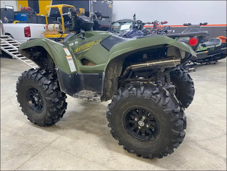 2016-2024 Yamaha Grizzly/Kodiak 700cc Bomber Performance Series Slip On - Raw stainless/Small Logo / Blank / None