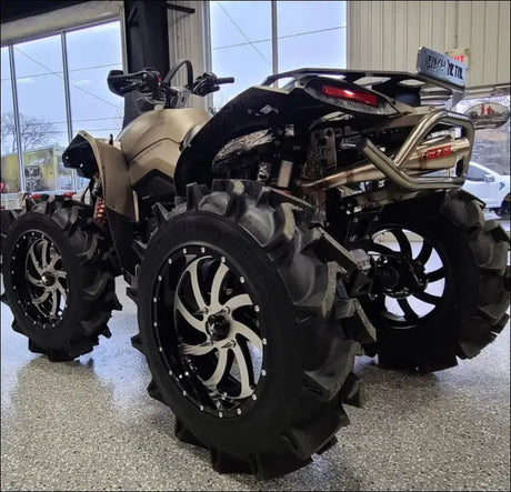 2016-2026 Gen 2 CanAm Renegade XMR 570-650-850-1000cc Sniper Quiet Series Slip On 45 Degree Exit - Raw stainless