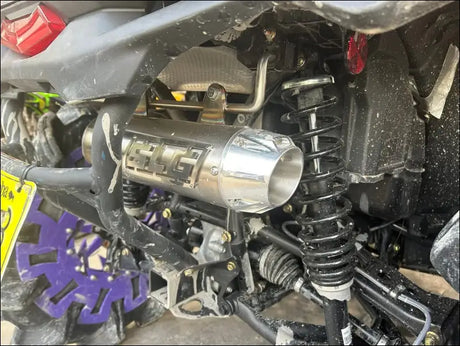 2023-2026 Gen 3 Outlander 500-700cc (all models) Bomber Performance Series Slip On - Raw stainless/Small Logo / Blank