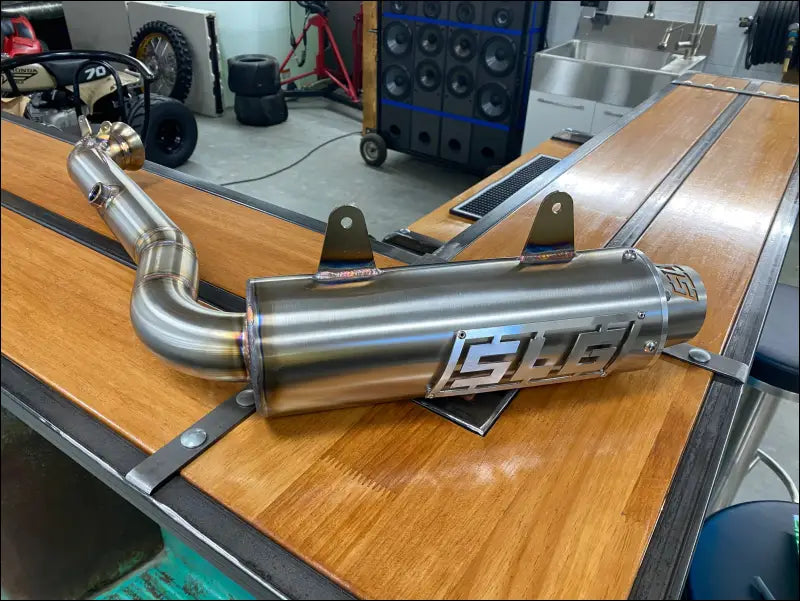 2023-2026 Gen 3 Outlander 500-700cc (all models) Bomber Performance Series Slip On - Raw stainless/Small Logo / Cutout