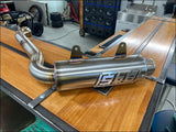 2023-2026 Gen 3 Outlander 500-700cc (all models) Bomber Performance Series Slip On - Raw stainless/Small Logo / Cutout