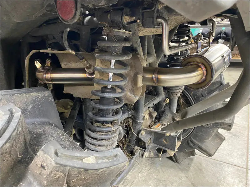 2023-2026 Gen 3 Outlander 500-700cc (all models) Bomber Quiet Series Slip On - Raw stainless body with coated tip