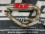 2025-2026 Gen 3 CanAm Outlander 850-1000cc All Models Bomber Performance Series Slip On - Raw Stainless/Small Logo