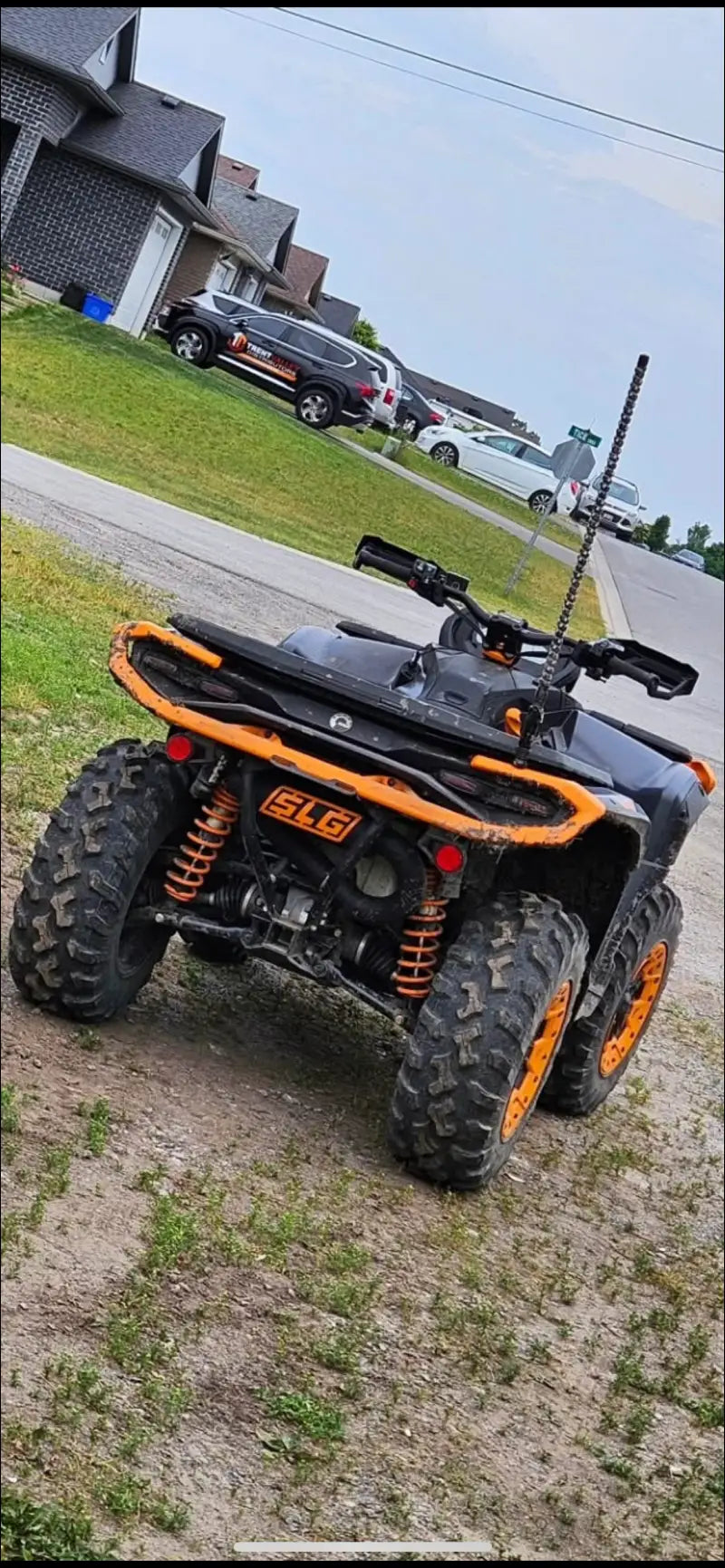 2025-2026 Gen 3 CanAm Outlander 850-1000cc All Models Bomber Performance Series Slip On - Raw Stainless/Large Logo