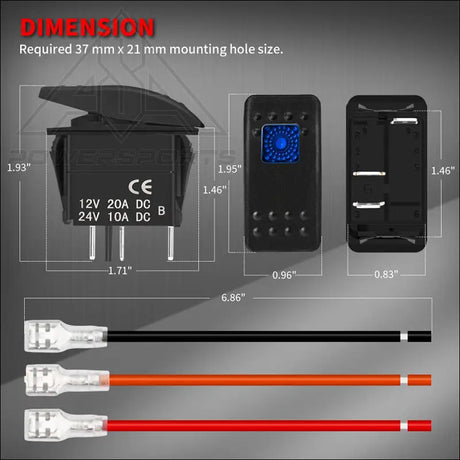 4 Switch Panel for 2014 + Honda Rancher Foreman Rubicon - Accessories