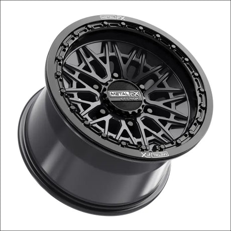 Alpha 6R Beadlock | Satin Black w/ Gloss Ring - 15x10 | +25mm/6 + 4 | 6x5.5 | 78790 (Maverick R) - Wheels