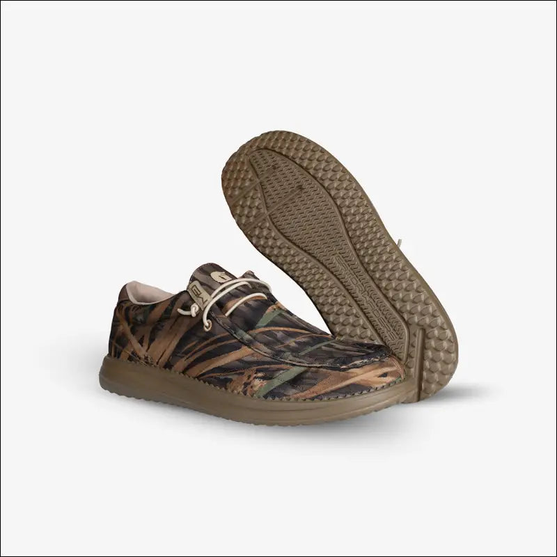 Camp Shoes | Mens - Mossy Oak Original Shadow Grass - 14 - Footwear