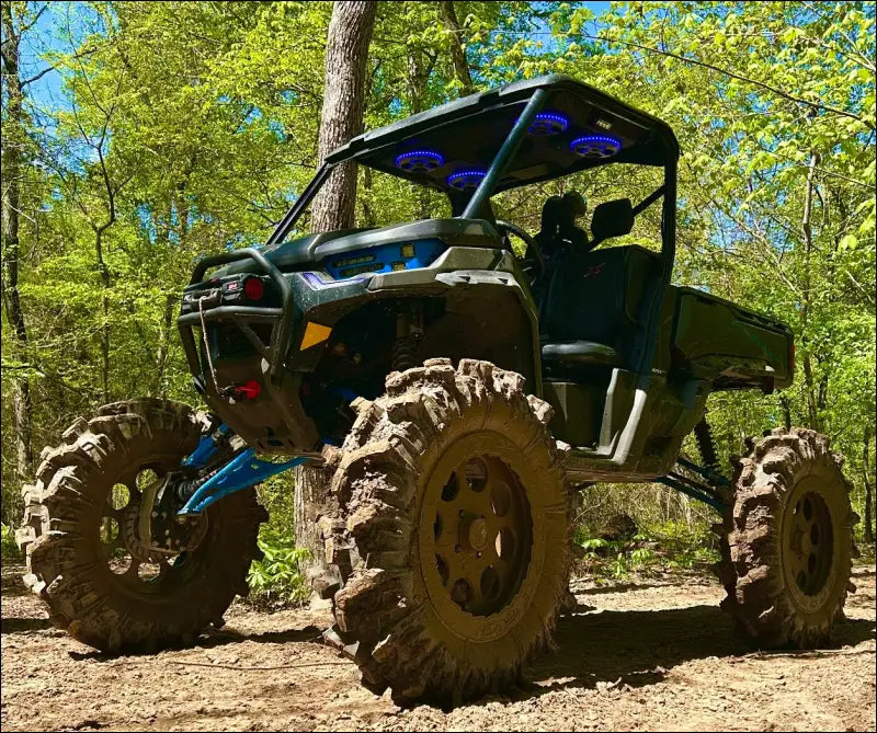 Can-Am Defender Adjustable Lift - NO AXLES (purchase your own) / Bolt on front sway bar mount / GLOSS BLACK - Kit
