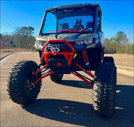 Can-Am Defender Adjustable Lift - NO AXLES (purchase your own) / I do not have a front sway bar / GLOSS BLACK - Kit