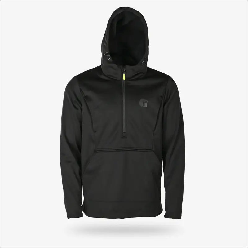 Catahoula 1/2 Zip Hoodie | Mens - Black - Small - Outerwear