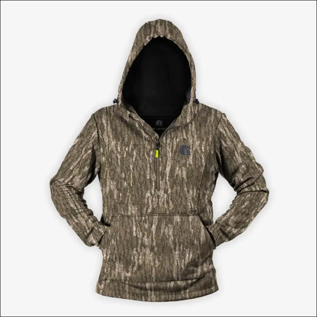 Catahoula 1/2 Zip Hoodie | Mens - Mossy Oak Bottomland - Small - Outerwear