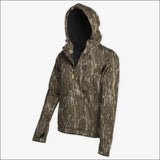 Catahoula 1/2 Zip Hoodie | Mens - Mossy Oak Bottomland - X-Large - Outerwear