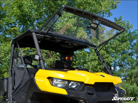 Can-Am Defender HD9 Flip Windshield - Windshields