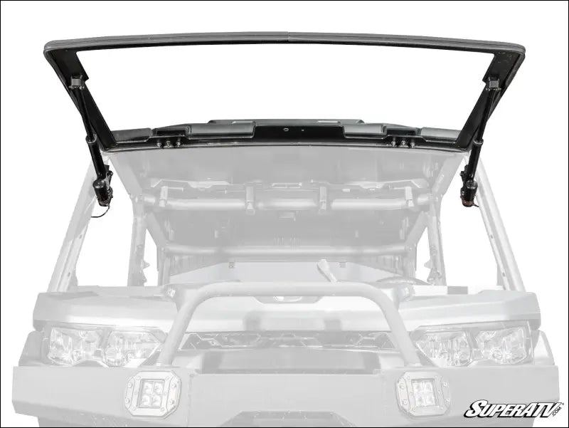Can-Am Defender HD9 MaxDrive Power Flip Glass Windshield - With Wiper and Washer Kit - Front Windshields
