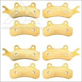 Can-Am Defender MAX HD7 HD8 HD9 HD10 HD11 6x6 & PRO 2017-2026 Front Rear Brass Brake Pad Set - Brakes