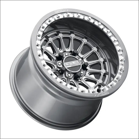 Delta R Beadlock | Gunmetal Contrast Cut - 15x10 | +0mm/5 + 5 | 5x4.5 | 78325 (Polaris 5-Lug / Segway Super Villain)