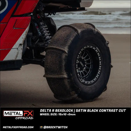 Delta R Beadlock | Satin Black Contrast Cut - Wheels