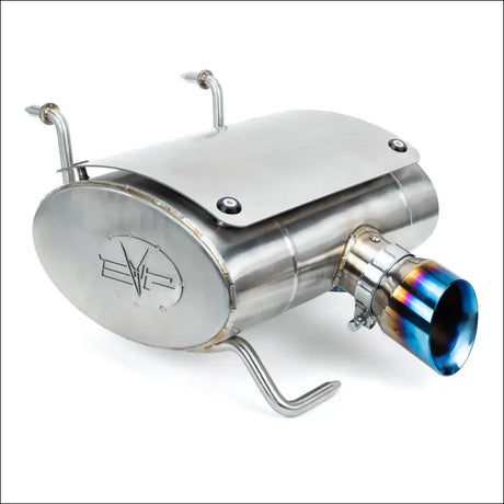 EVP Center Exit Muffler With Rear Fascia for Ranger 1500 - Stainless Steel / Blue Flame - 300 Exhaust Simple