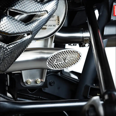 EVP Racing Shocker Electric Side-Dump Down Pipe with Bullet Muffler for 2024 Can-Am Maverick R - Exhaust