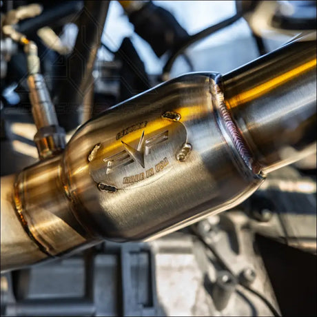 EVP Racing Shocker Electric Side-Dump Down Pipe with Bullet Muffler for 2024 Can-Am Maverick R - Exhaust