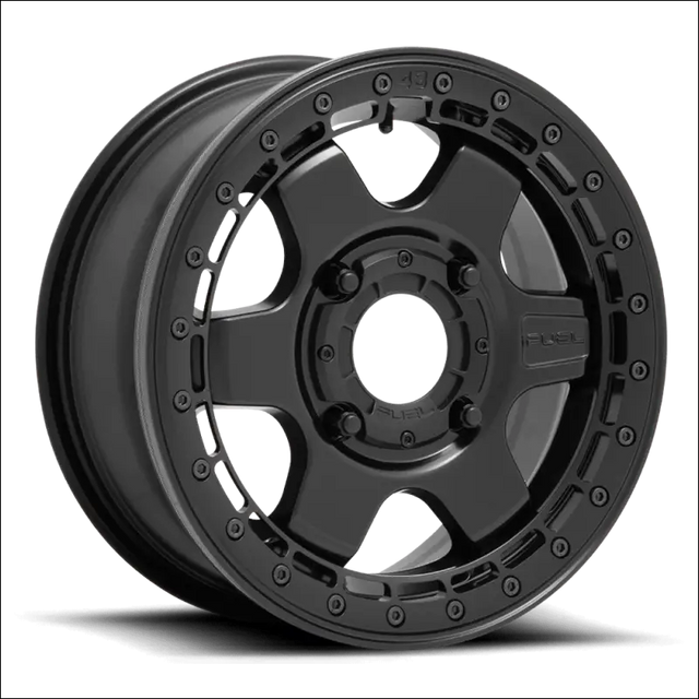Fuel Block Beadlock Matte Black - 15x6 + 38mm / 4x156 - Wheels