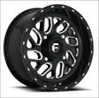 Fuel D581 Triton Non-Beadlock Wheel Gloss Black Milled - 16x7 / 4x137 / + 13mm - Wheels