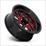 Fuel D642 Kompressor Gloss Black Red Tinted Clear - 18x7 / 4x156 / + 13mm - Wheels