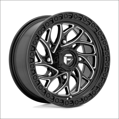 Fuel D741 Runner UTV Non-Beadlock Gloss Black Milled - 18x7 / 4x156 / + 13mm - Wheels
