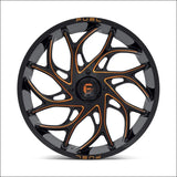Fuel D780 Runner UTV Wheel Gloss Black Milled Orange - 20x7 / 4x137 / + 13mm - Wheels