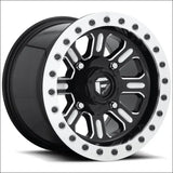 Fuel D910 Hardline Beadlock Wheel Gloss Black Milled - 15x7 / 4x137 / + 38mm - Wheels