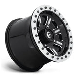 Fuel D910 Hardline Beadlock Wheel Gloss Black Milled - 15x7 / 4x156 / + 25mm - Wheels