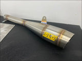 Gen 1 2008-2011 CanAm Outlander 500-650-800cc Megaphone Slip On - Raw Stainless / Oxygen sensor bung