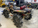 Get 1 2008-2011 CanAm Outlander 500-650-800cc Sniper Quiet Series Slip On - Raw stainless body with coated tip and logo