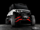 HCR Racing Mid-Travel Suspension Kit for the Can-Am Defender HD11 - Red / Keller Ball Joints / Smart-Lok - Long Travel